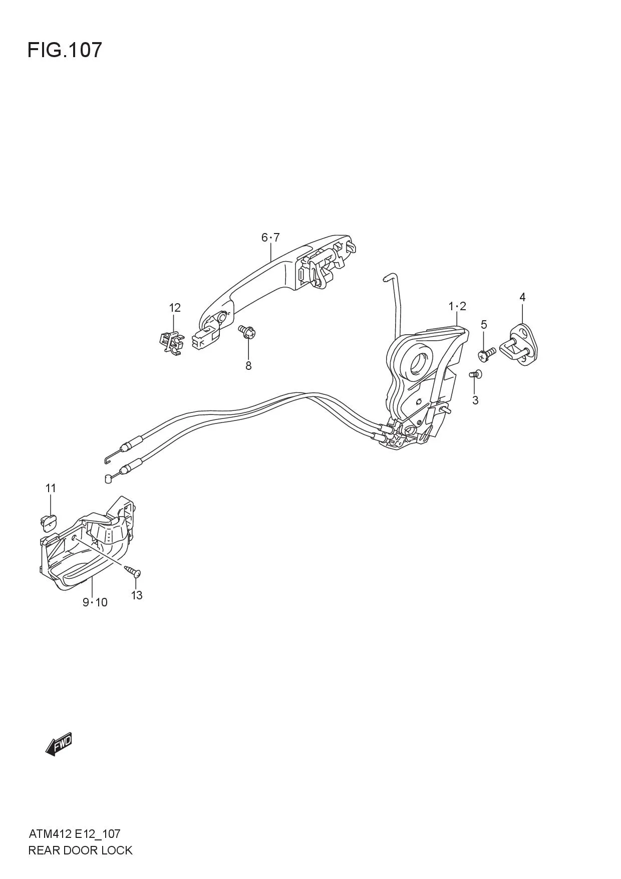 REAR DOOR LOCK
