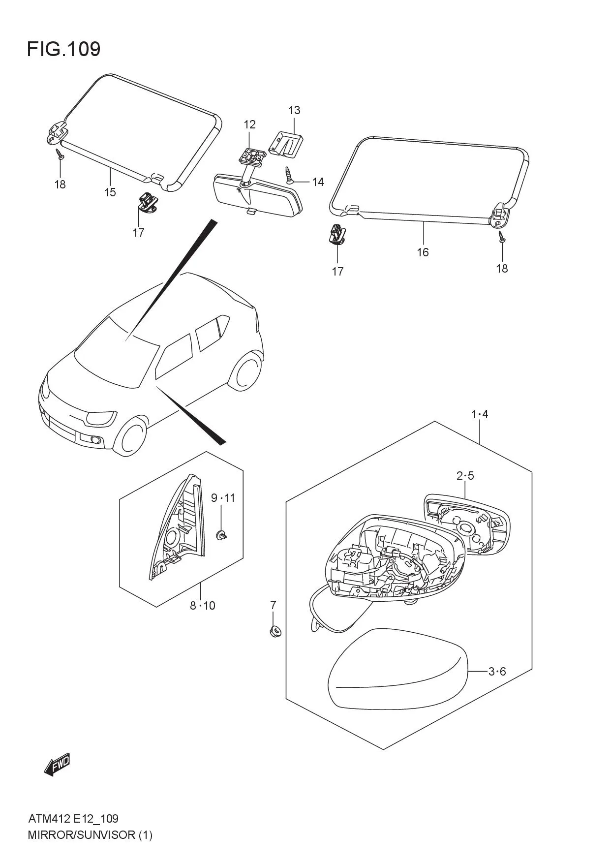 MIRROR/SUNVISOR (GL)