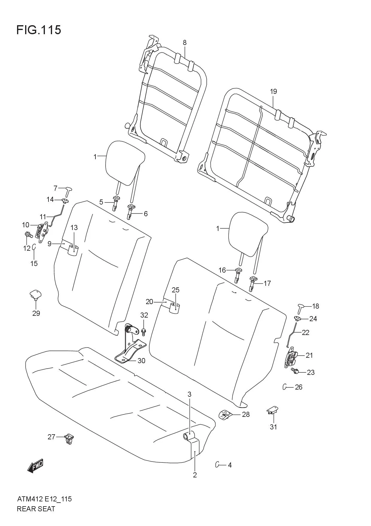 REAR SEAT