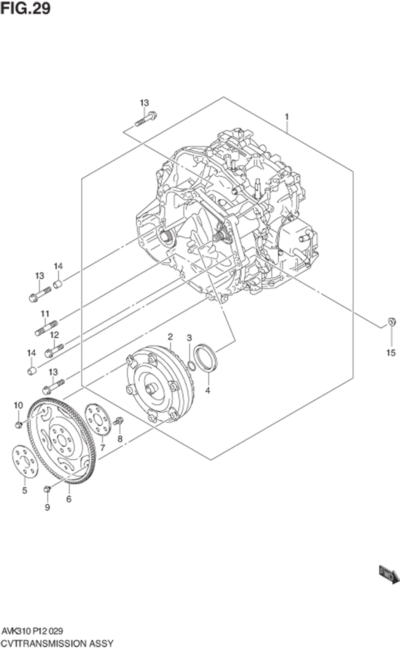 FIG.29 CVT TRANSMISSION ASSY (CVT) 
