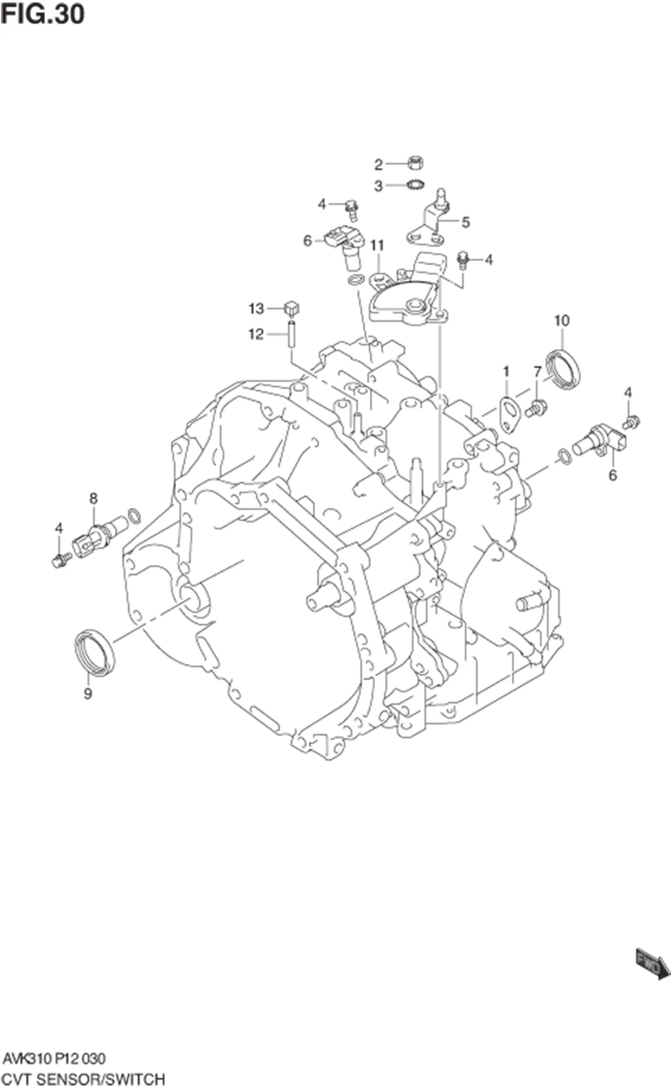 FIG.30 CVT SENSOR/SWITCH (CVT) 