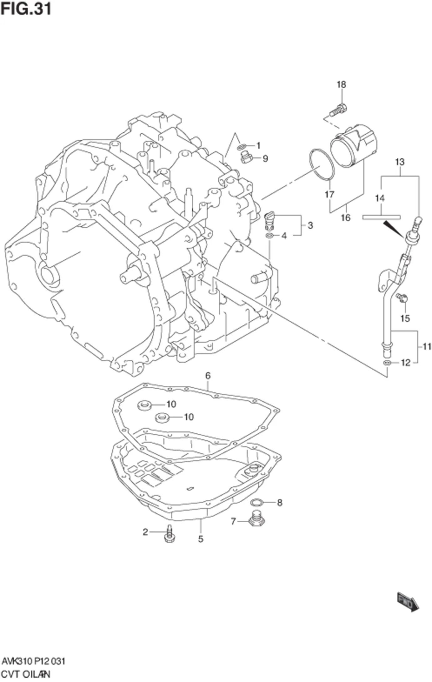 FIG.31 CVT OIL PAN (CVT) 