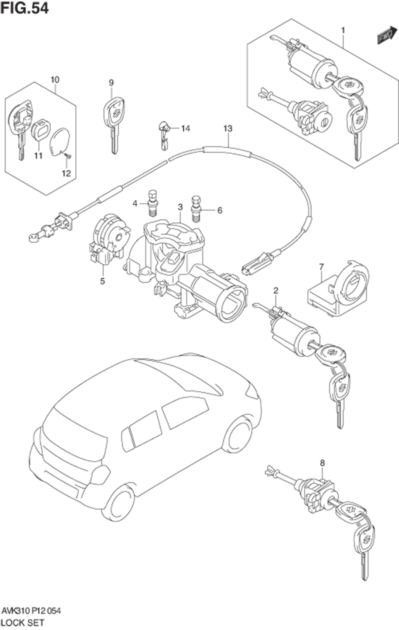 FIG.54 LOCK SET