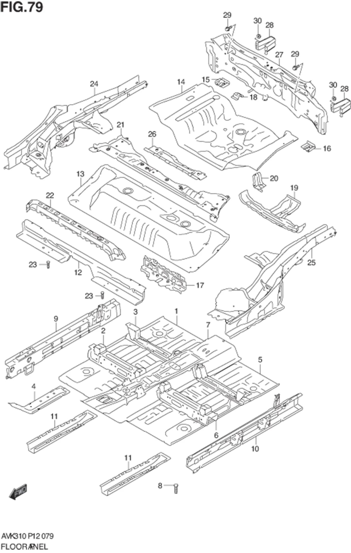 FIG.79 FLOOR PANEL 