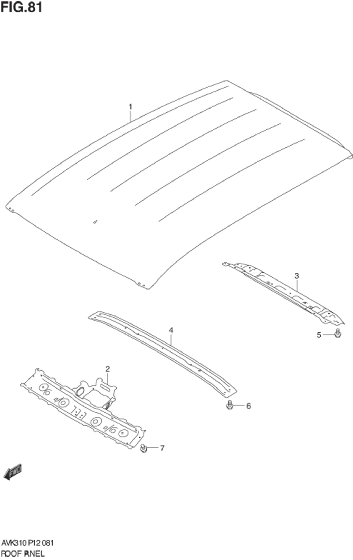 FIG.81 ROOF PANEL 