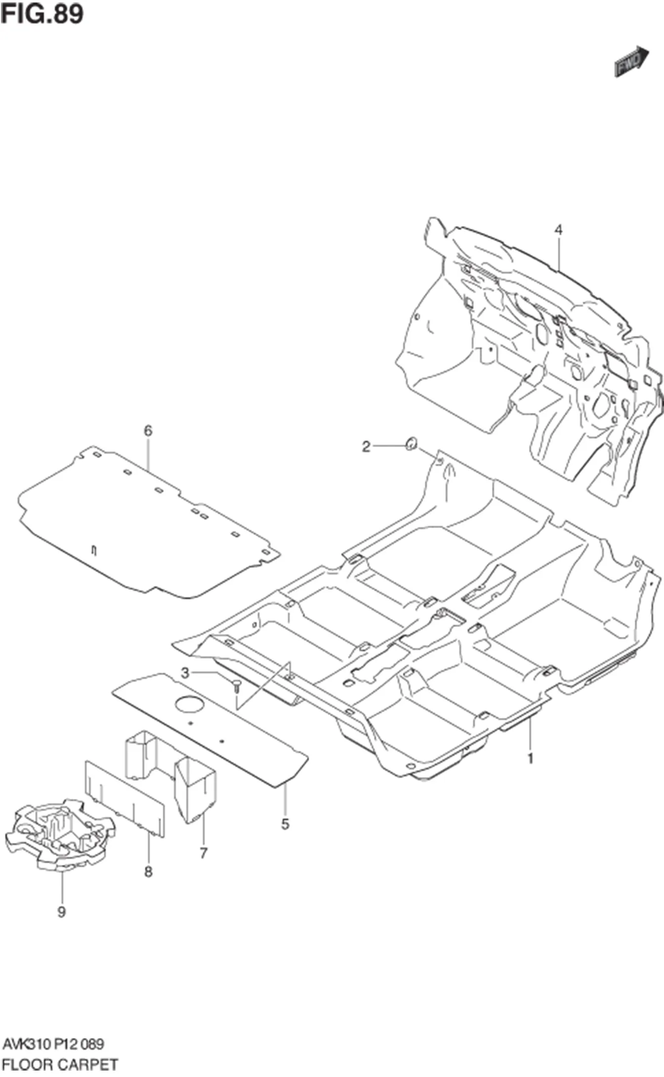 FIG.89 FLOOR CARPET 