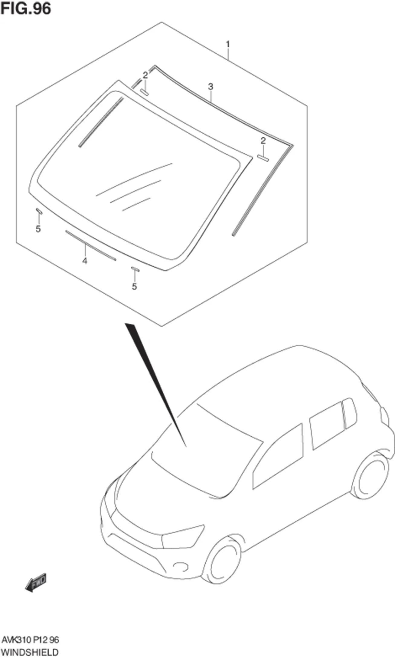 FIG.96 WINDSHIELD 
