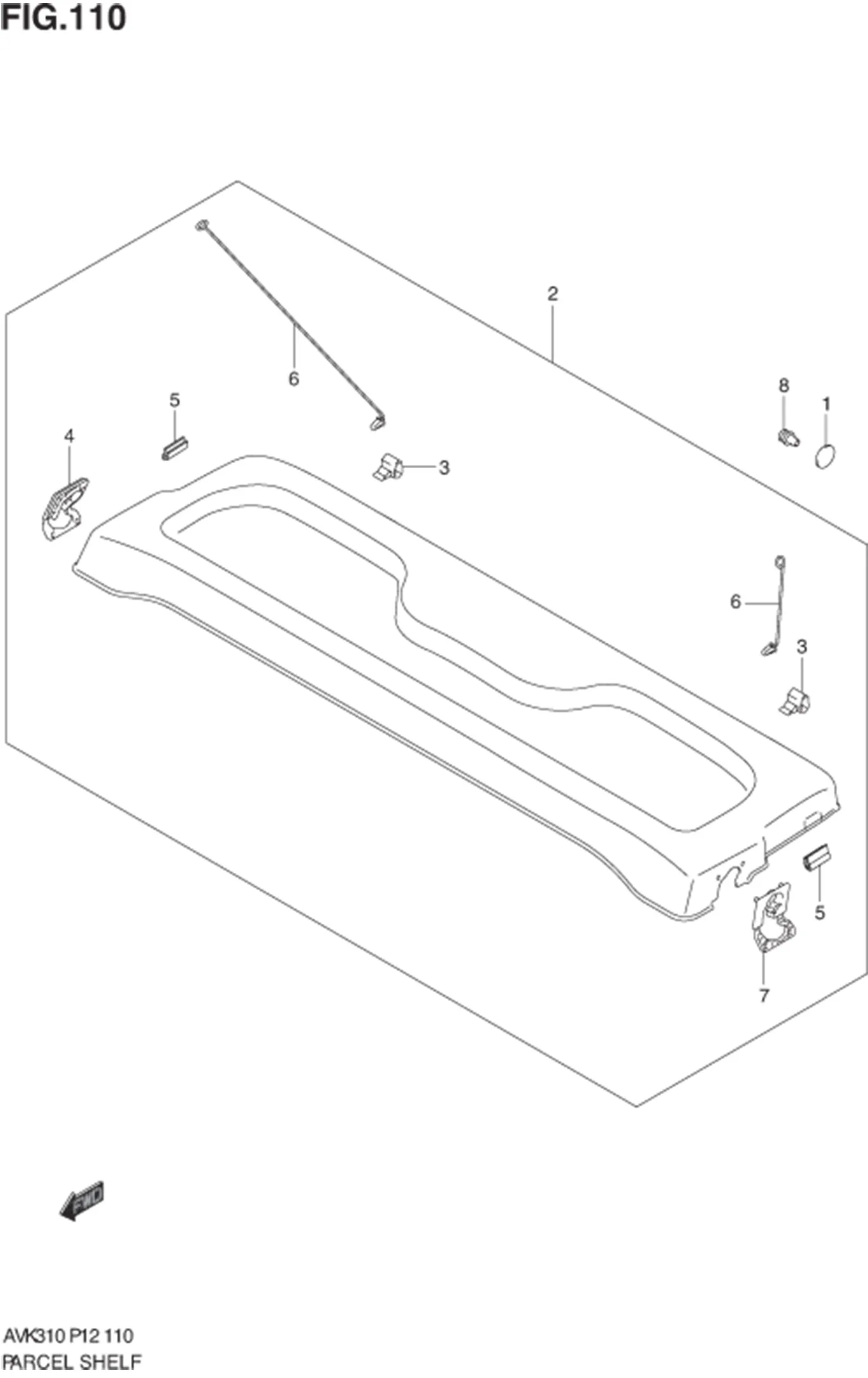 FIG.110 PARCEL SHELF 