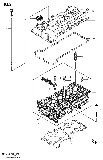 FIG.2 CYLINDER HEAD