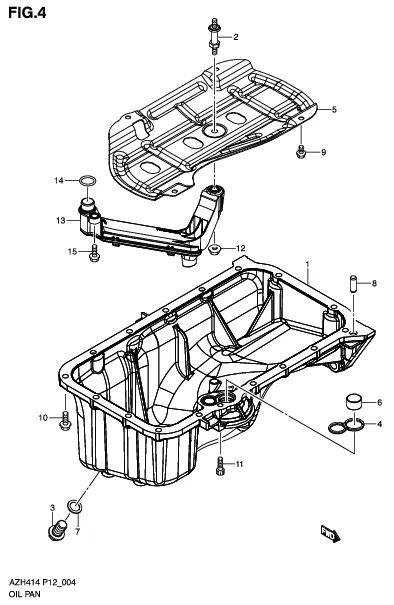 FIG.4 OIL PAN