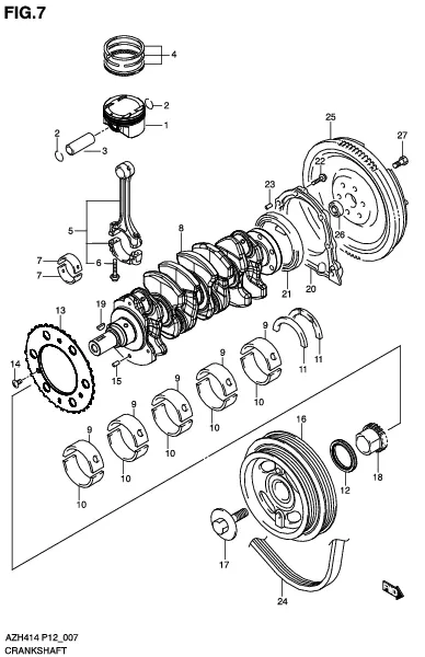 FIG.7 CRANKSHAFT