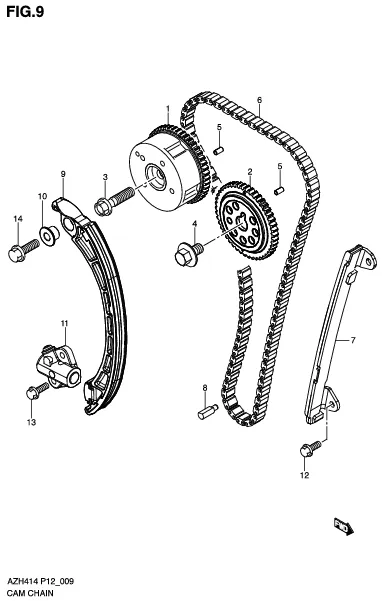 FIG.9 CAM CHAIN
