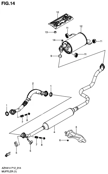 FIG.14 MUFFLER