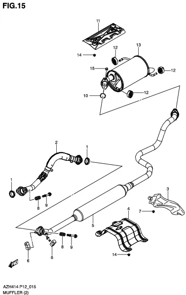 FIG.15 MUFFLER