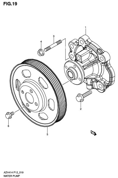FIG.19 WATER PUMP