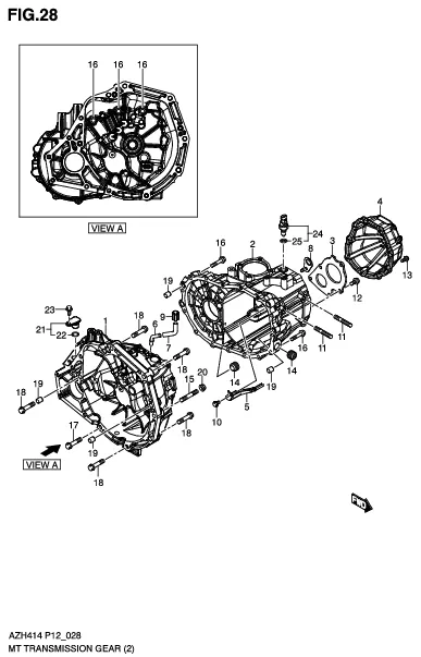 FIG.28 MT TRANSMISSION CASE (MT)