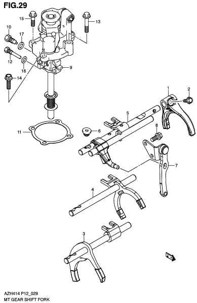 FIG.29 MT GEAR SHIFT FORK (MT)