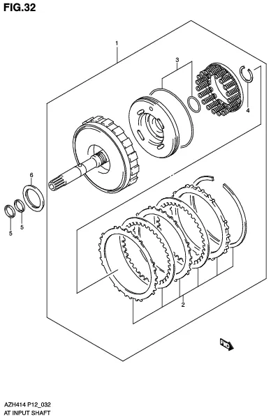 FIG.32 AT INPUT SHAFT (AT)