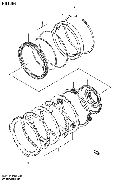 FIG.36 AT 2ND BRAKE (AT)