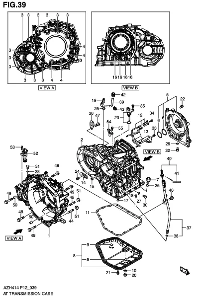 FIG.39 AT TRANSMISSION CASE (AT)