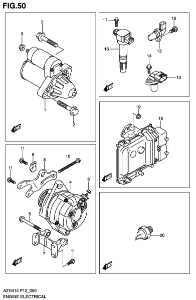 FIG.50 ENGINE ELECTRICAL 