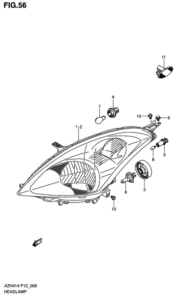 FIG.56 HEADLAMP