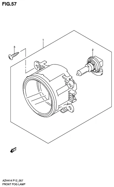 FIG.57 FRONT FOG LAMP (GLX)
