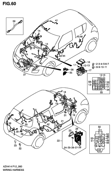 FIG.60 WIRING HARNESS