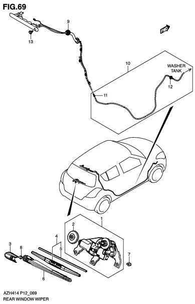 FIG.69 REAR WINDOW WIPER