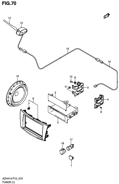 FIG.70 TUNER (GL)