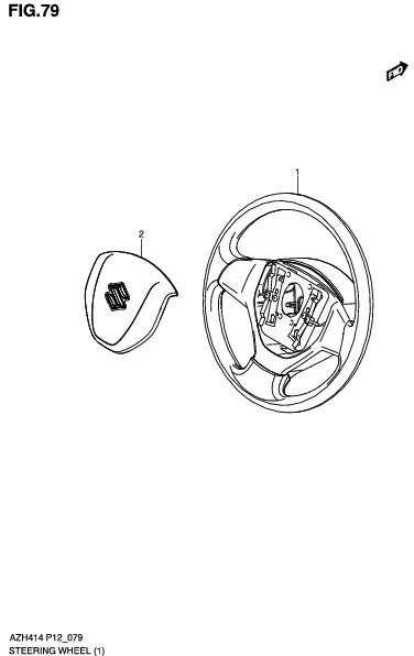 FIG.79 STEERING WHEEL (GL)