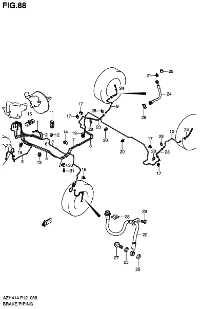 FIG.88 BRAKE PIPING