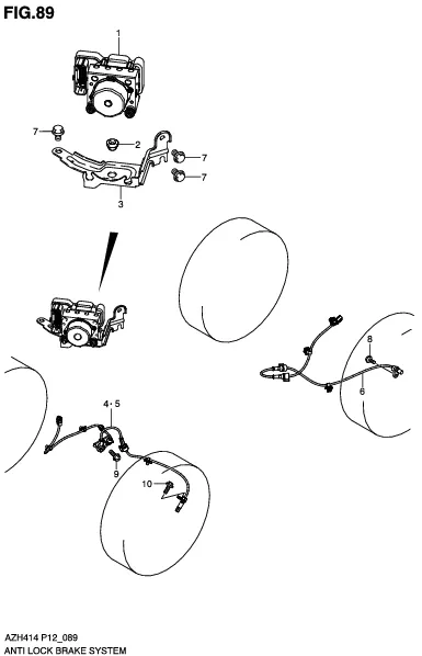 FIG.89 ANTI LOCK BRAKE SYSTEM