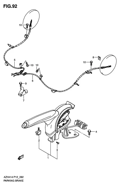 FIG.92 PARKING BRAKE
