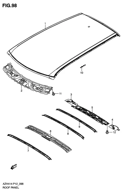 FIG.98 ROOF PANEL
