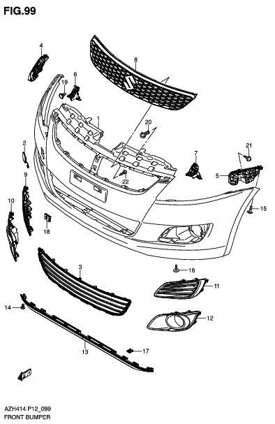 FIG.99 FRONT BUMPER