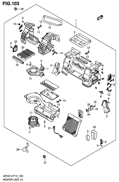 FIG.103 HEATER UNIT (GL)