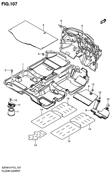 FIG.107 FLOOR CARPET
