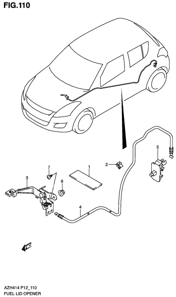 FIG.110 FUEL LID OPENER