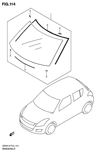 FIG.114 WINDSHIELD