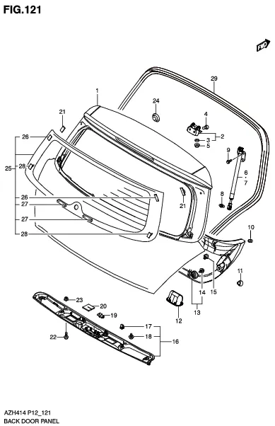 FIG.121 BACK DOOR PANEL