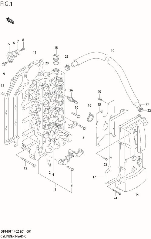 FIG 1   CYLINDER HEAD