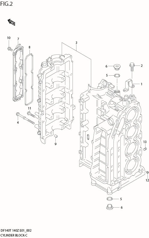FIG 2   CYLINDER BLOCK