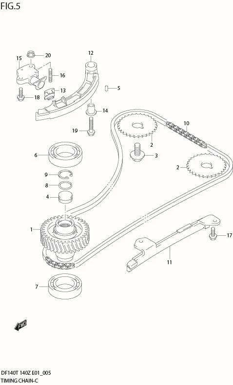FIG 5   TIMING CHAIN