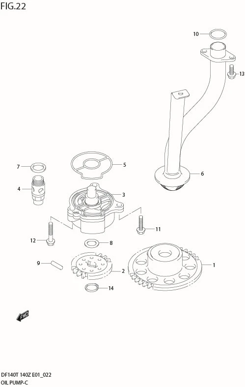 FIG 22  OIL PUMP