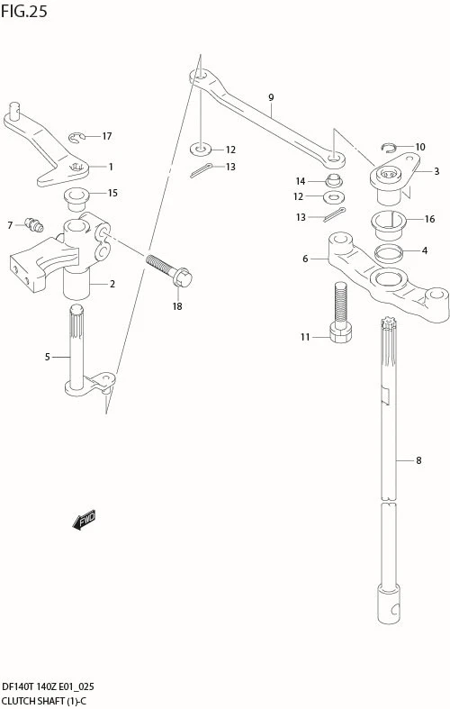 FIG 25  CLUTCH SHAFT
