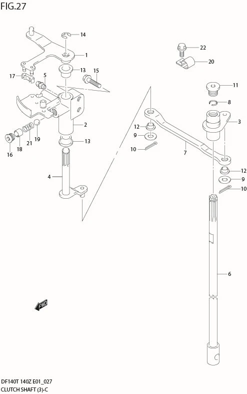FIG 27  CLUTCH SHAFT (*)