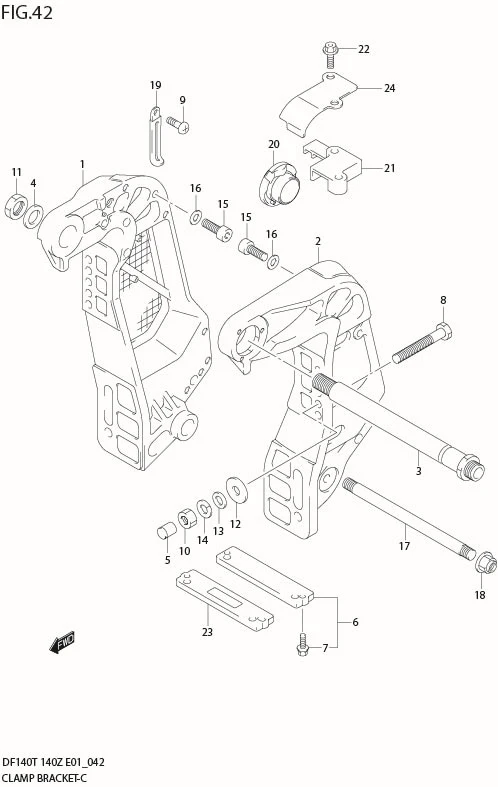 FIG 42  CLAMP BRACKET