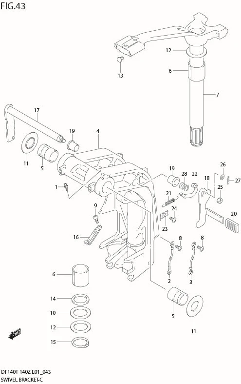 FIG 43  SWIVEL BRACKET