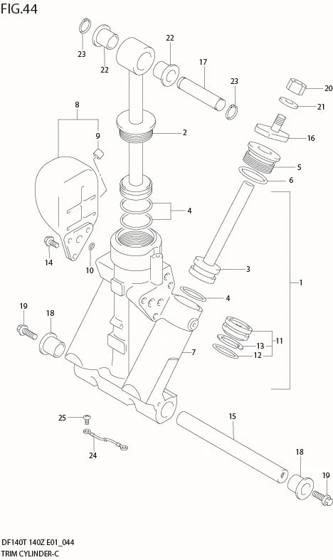 FIG 44  TRIM CYLINDER
